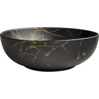 Sapho RONDANE keramické umyvadlo na desku Ø 41cm, portoro mramor AR435PT