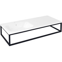 Sapho SKA konzole pod umyvadlo/desku 119, 7x22x51cm, černá mat SKA820