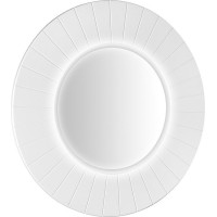 Sapho LUMIRO STRIP kulaté zrcadlo s LED osvětlením v rámu ø 75cm, bílá mat LR750-3131S