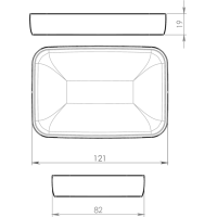 Gedy YLENIA mýdlenka na postavení, tortora YL1166