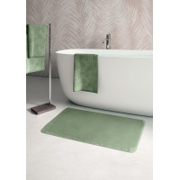 Gedy FUZZY koupelnová předložka, 60x100cm, 100% polyester, protiskluz, zelená 96FY100607