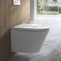 Sapho PACO SHORT závěsná WC mísa, Rimless, 36x47, 5cm, bílá PZ1012SH