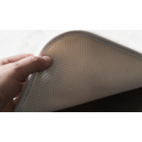 Gedy FUZZY koupelnová předložka, 60x100cm, 100% polyester, protiskluz, tortora 96FY100666