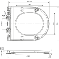 Sapho GERRY WC sedátko, SLIM, Soft Close, Easy Take, bílá WX1515
