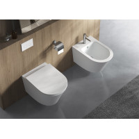 Sapho PACO SHORT závěsná WC mísa, Rimless, 36x47, 5cm, bílá PZ1012SH