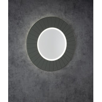 Sapho LUMIRO STRIP kulaté zrcadlo s LED osvětlením v rámu ø 75cm, verde LR750-4444S