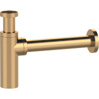 Sapho Umyvadlový sifon 5/4", odpad 32mm, kulatý, zlato mat SI519D