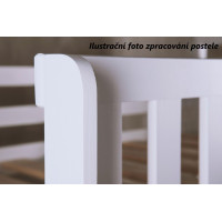 Dětská patrová postel z masivu borovice LEGEND PLUS se šuplíky - 200x80 cm - OLIVOVĚ ZELENÁ