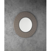 Sapho LUMIRO STRIP kulaté zrcadlo s LED osvětlením v rámu ø 75cm, agila LR750-4343S