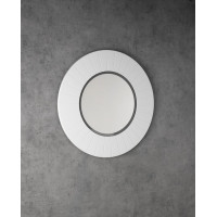 Sapho LUMIRO STRIP kulaté zrcadlo s LED osvětlením v rámu ø 75cm, bílá mat LR750-3131S