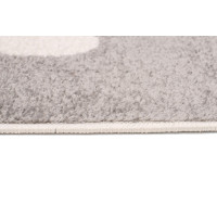 Kusový koberec AZUR srdíčka a hvězdičky - šedý/růžový/bílý, 160x220 cm