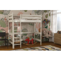 Dětská vyvýšená postel z masivu borovice TEXAS - 200x80 cm - KAŠMÍROVÁ