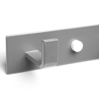 Stříbrný kovový věšák PSINO 43,5 cm