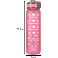 Láhev na vodu 1l - růžová