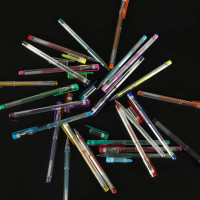 Barevná třpytivá gelová pera - sada 25 ks