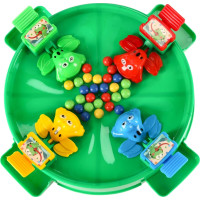 Arkádová hra Hladové žáby pro 4 hráče - zelená