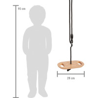 small foot Houpací disk s rukojeťmi Black Line