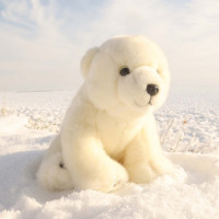 Rappa Plyšový medvěd lední 28 cm ECO-FRIENDLY