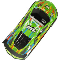 RC sportovní auto s LED světly - zelené