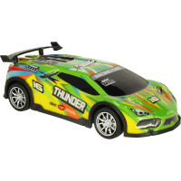 RC sportovní auto s LED světly - zelené