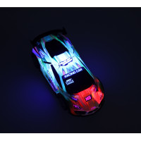 RC sportovní auto s LED světly - zelené