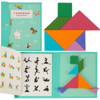 Dřevěný magnetický tangram