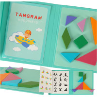 Dřevěný magnetický tangram