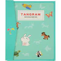 Dřevěný magnetický tangram