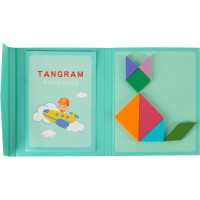 Dřevěný magnetický tangram