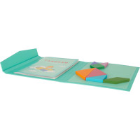 Dřevěný magnetický tangram