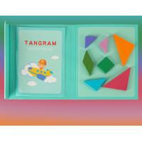 Dřevěný magnetický tangram