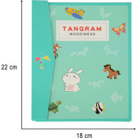Dřevěný magnetický tangram