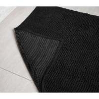 Aqualine CHENILL koupelnová předložka 50x80cm, 100% polyester, černá CH2014