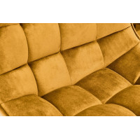 Barová židle DÁŠENKA - hořčicově žlutá - výškově nastavitelná