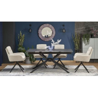 Jídelní otočné křesílko AIDEN - šedé