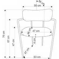 Jídelní křesílko MASON - krémové