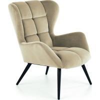 Křeslo ORION - čalouněné - béžové/černé
