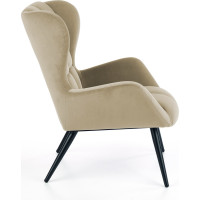Křeslo ORION - čalouněné - béžové/černé