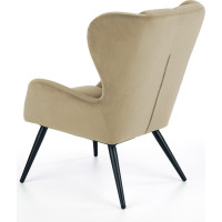 Křeslo ORION - čalouněné - béžové/černé