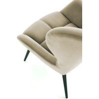 Křeslo ORION - čalouněné - béžové/černé