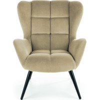 Křeslo ORION - čalouněné - béžové/černé