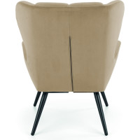 Křeslo ORION - čalouněné - béžové/černé