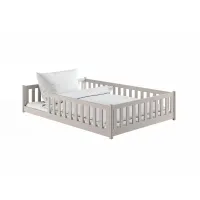 Dětská Montessori postel z masivu borovice BETTY - 200x120 cm - KAŠMÍROVÁ