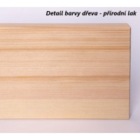 Dětská Montessori postel z masivu borovice BETTY - 200x140 cm - KAŠMÍROVÁ