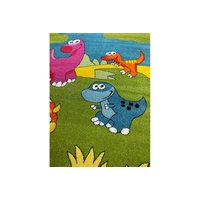 Dětský koberec Malí dinosauři - zelený