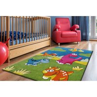 Dětský koberec Malí dinosauři - zelený