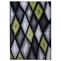 Moderní kusový koberec MATRA šedo-zelený J373C