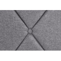 Postel z masivu se šuplíky BETY 200x160 cm - čalouněná - šedá