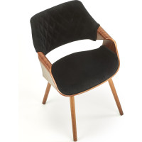 Jídelní židle KIA - černá/ořech