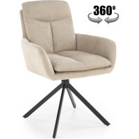 Jídelní otočné křesílko AIDEN - béžové